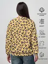 Женский свитшот / Желтый леопардовый принт