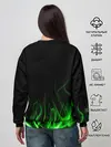 Женский свитшот / MINECRAFT TEXTURE FIRE
