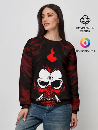 Женский свитшот / DEMON | CYBERPUNK 2077 | КИБЕРПАНК