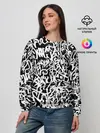 Женский свитшот / Graffiti white on black