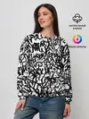 Женский свитшот / Graffiti black on white