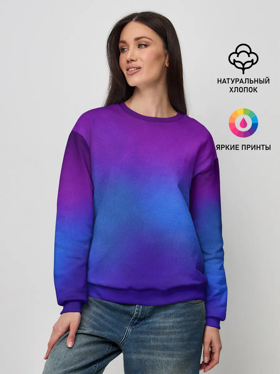 Женский свитшот / Leather gradient