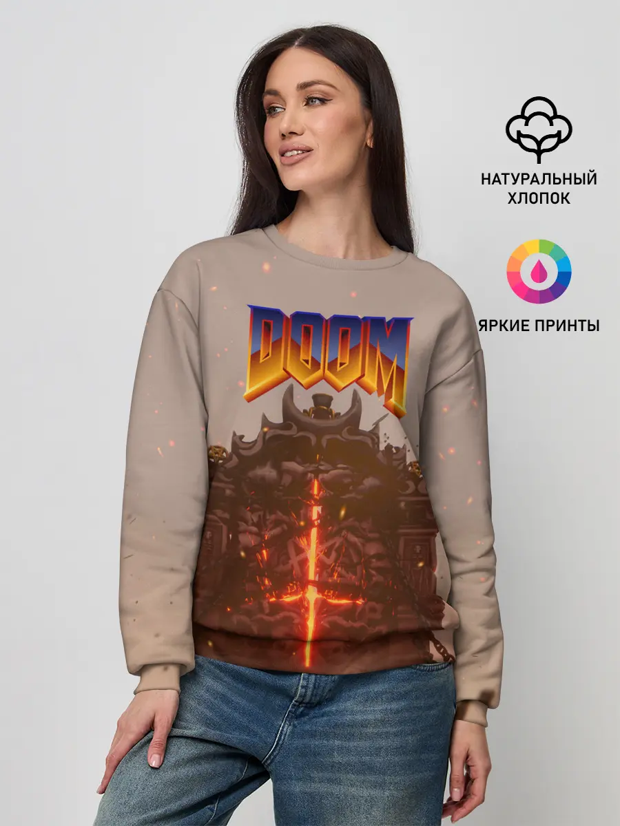 Женский свитшот / DOOM | ДУМ