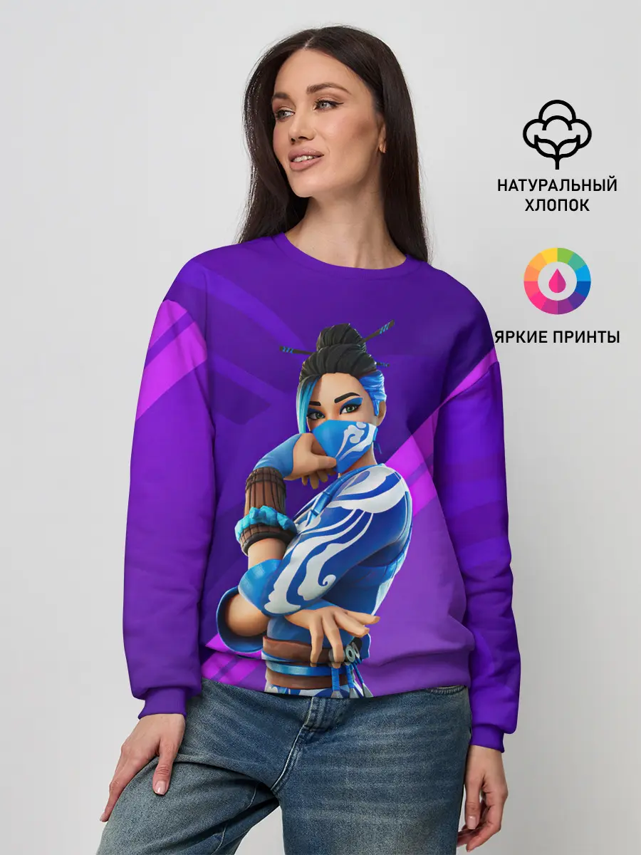 Женский свитшот / Fortnite Blue Jade
