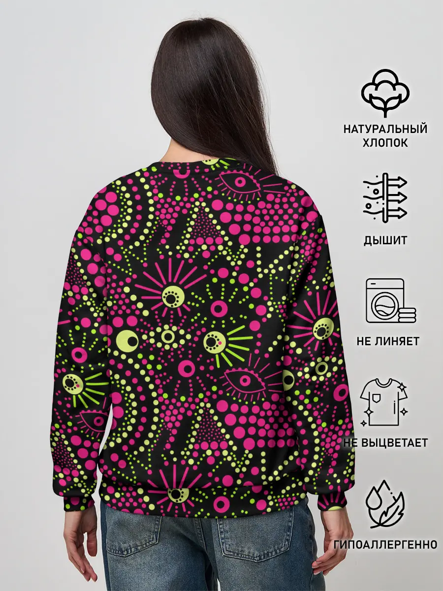 Женский свитшот / Модный абстрактный узор