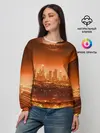 Женский свитшот / Закат в Нью Йорке