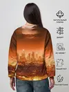 Женский свитшот / Закат в Нью Йорке