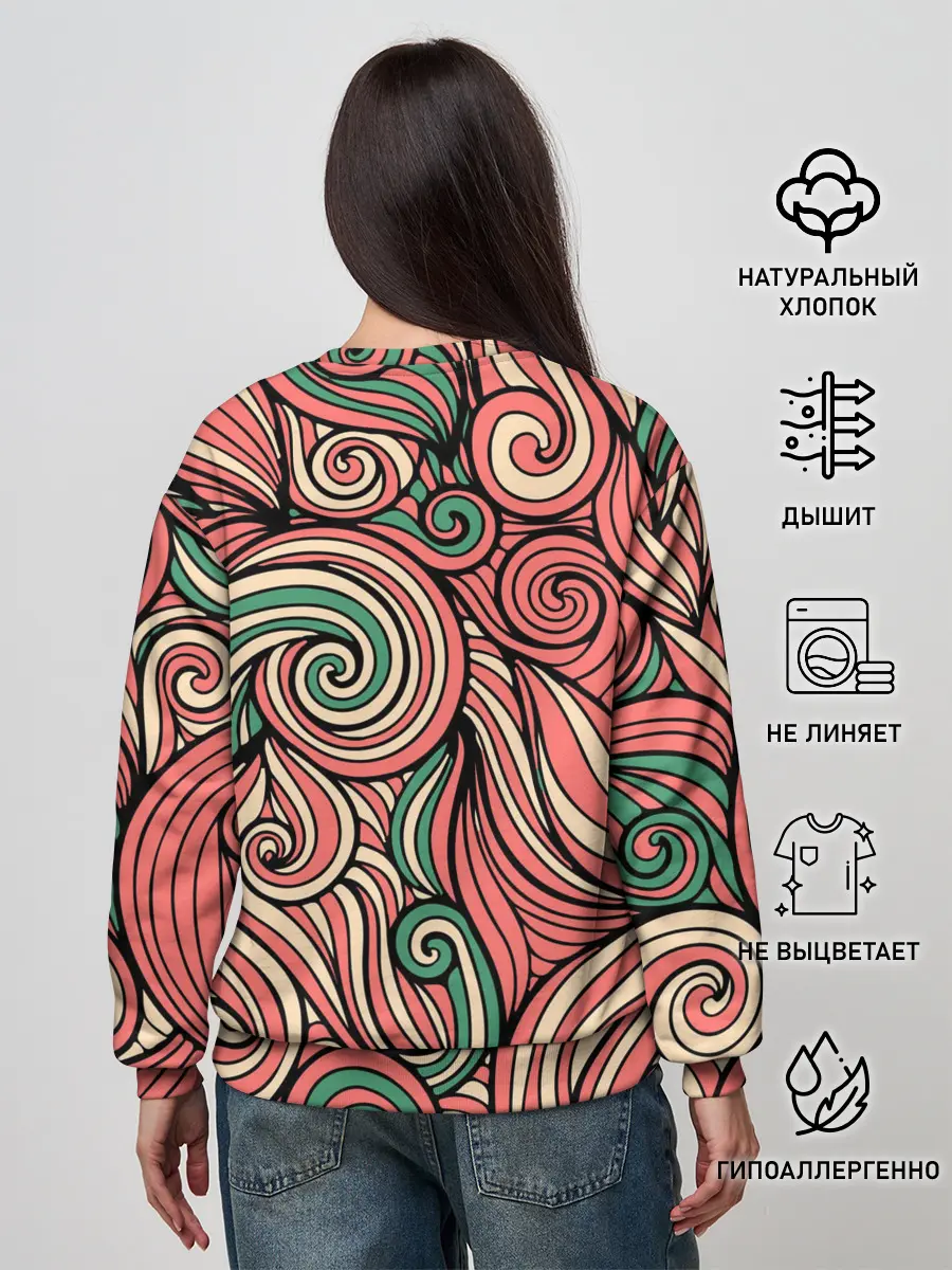 Женский свитшот / Алые листья