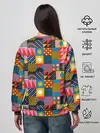 Женский свитшот / Печворк. Мозаика.Настроение