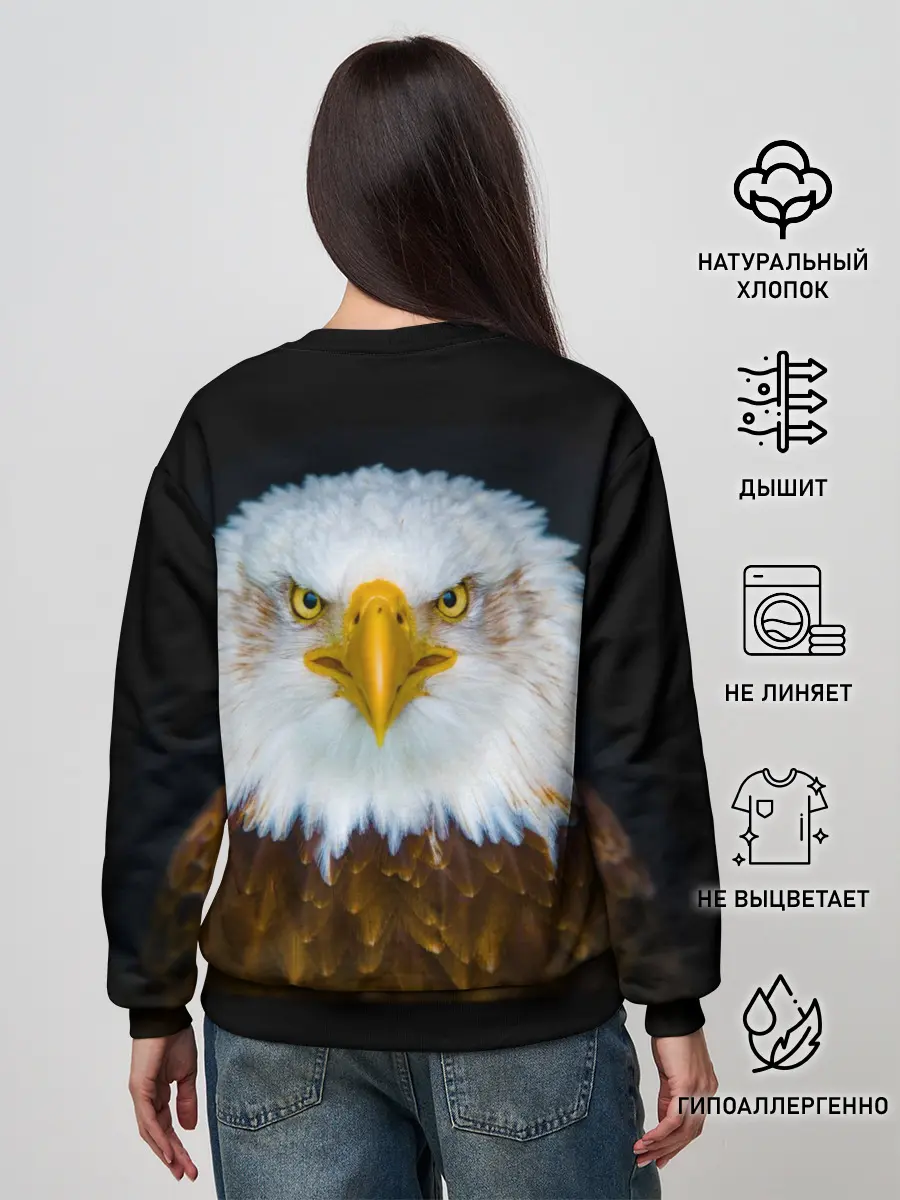 Женский свитшот / Белоголовый орлан