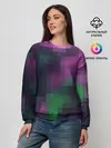 Женский свитшот / Разноцветный геометрический уз