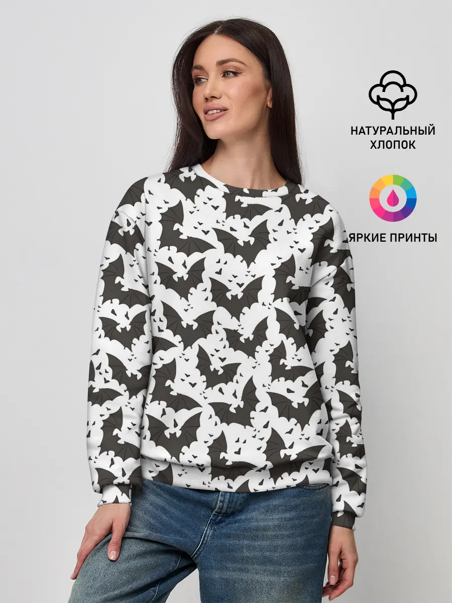 Женский свитшот / Летучие мыши