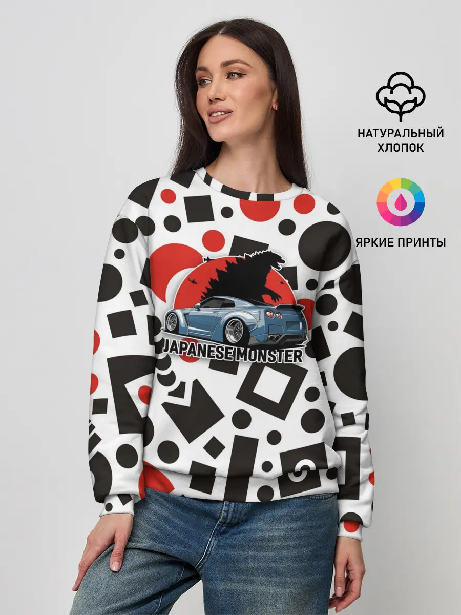 Женский свитшот / Японские Монстры