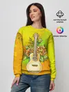 Женский свитшот / Гитара и подсолнухи