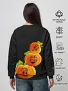 Женский свитшот / Хэллоуин смешные тыквы