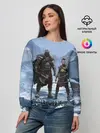 Женский свитшот / Кратос и Атрей Рагнарек