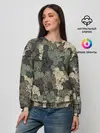 Женский свитшот / Камуфляж из матрёшек