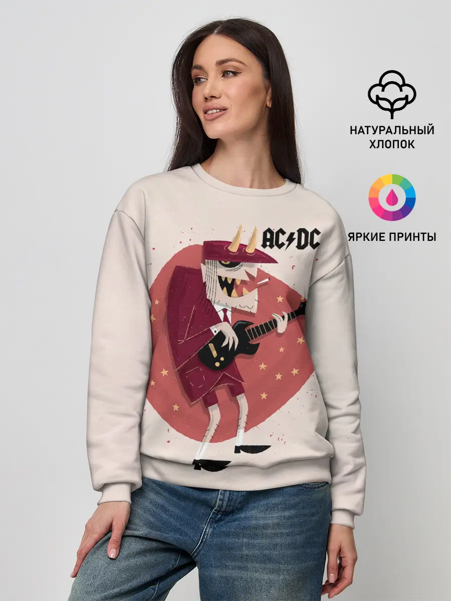 Женский свитшот / Ангус Янг AC/DC