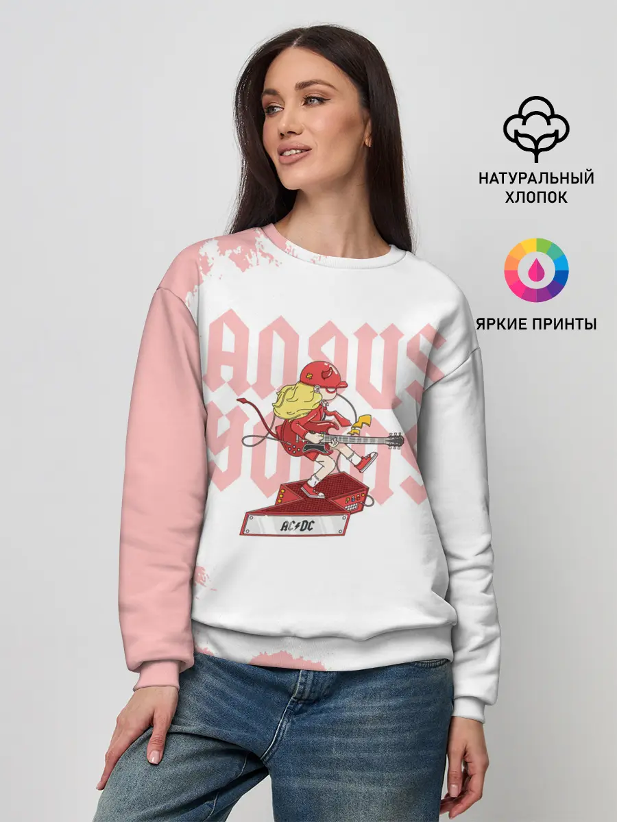 Женский свитшот / Angus Young AC/DC