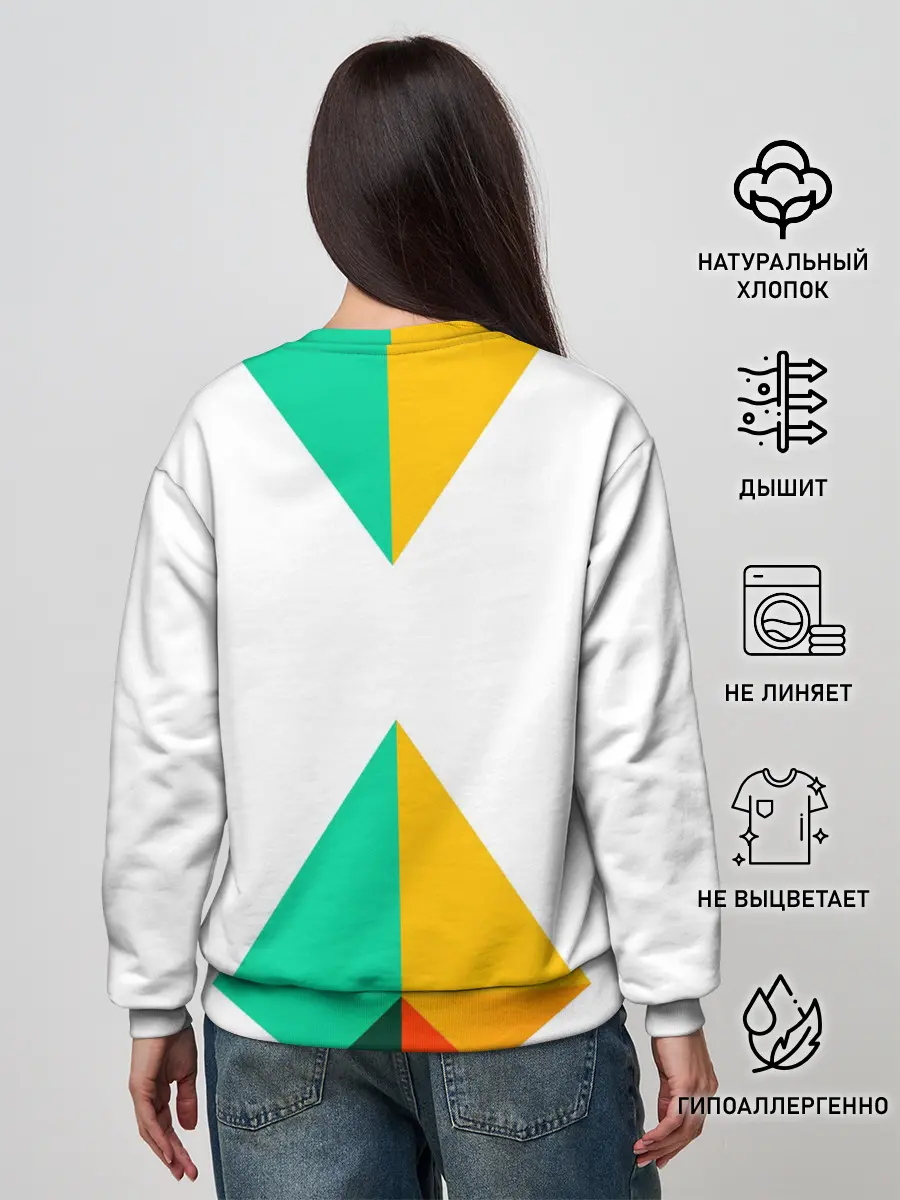 Женский свитшот / Треугольники