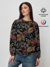 Женский свитшот / Цветочный модный узор