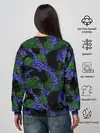 Женский свитшот / Абстрактный темный в горох