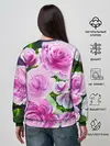 Женский свитшот / Цветы Розовые Розы красками