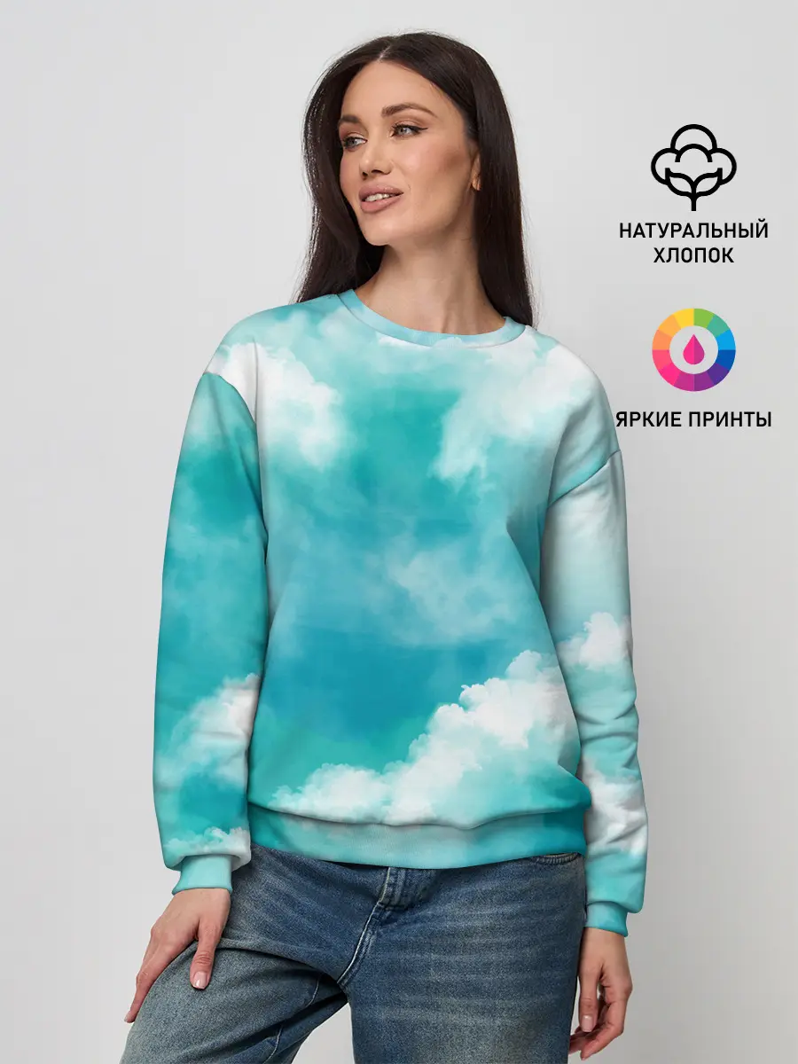 Женский свитшот / Голубое Небо | Blue Sky