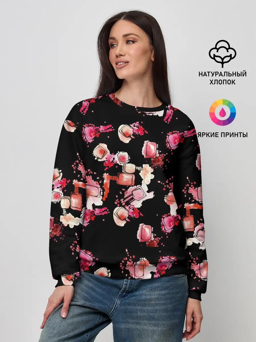 Женский свитшот / беспорядочный лак