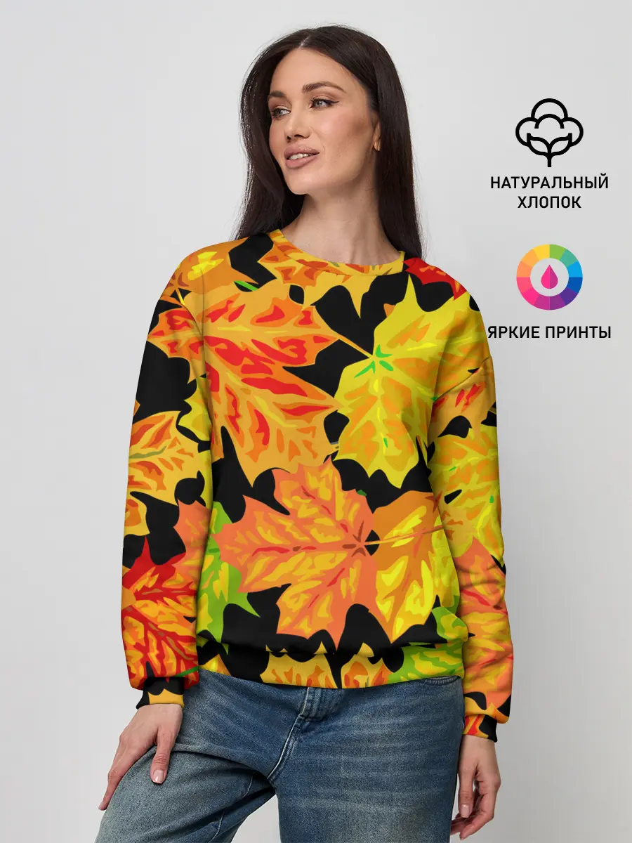 Женский свитшот / LEAF FALL / AUTUMN