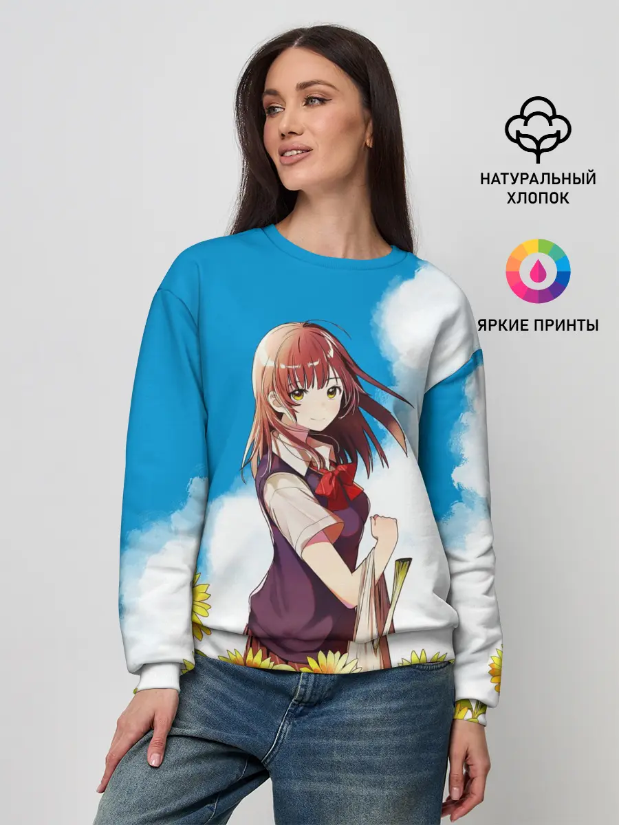 Женский свитшот / Саю и Подсолнухи