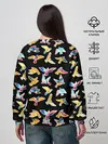 Женский свитшот / парящие акварельные птицы