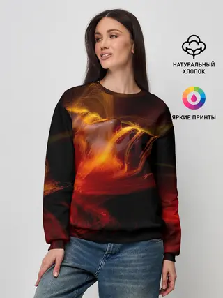 Женский свитшот / Fire Girl