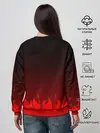Женский свитшот / ДЬЯВОЛ | КРАСНЫЙ ОГОНЬ