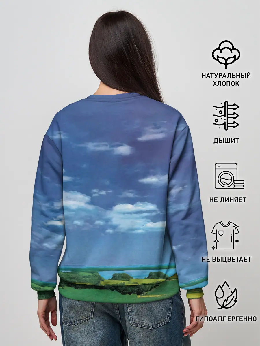 Женский свитшот / Earthling - David Bowie