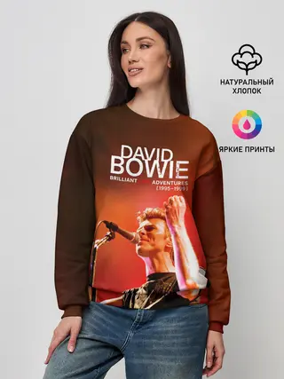 Женский свитшот / Brilliant Live Adventures - David Bowie