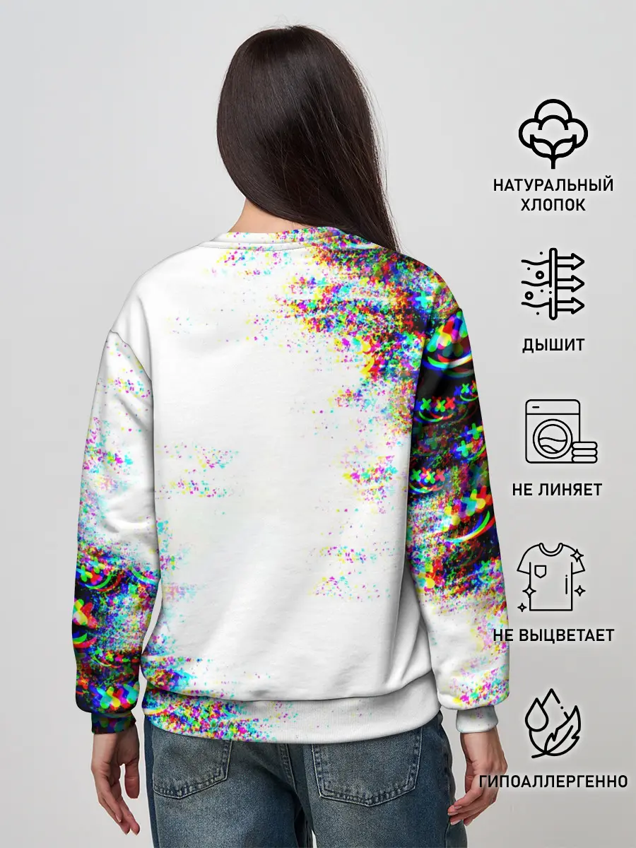 Женский свитшот / MARSHMELLOW GLITCH