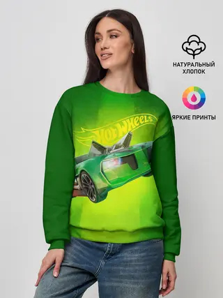 Женский свитшот / Hot Wheels. Хот Вилс