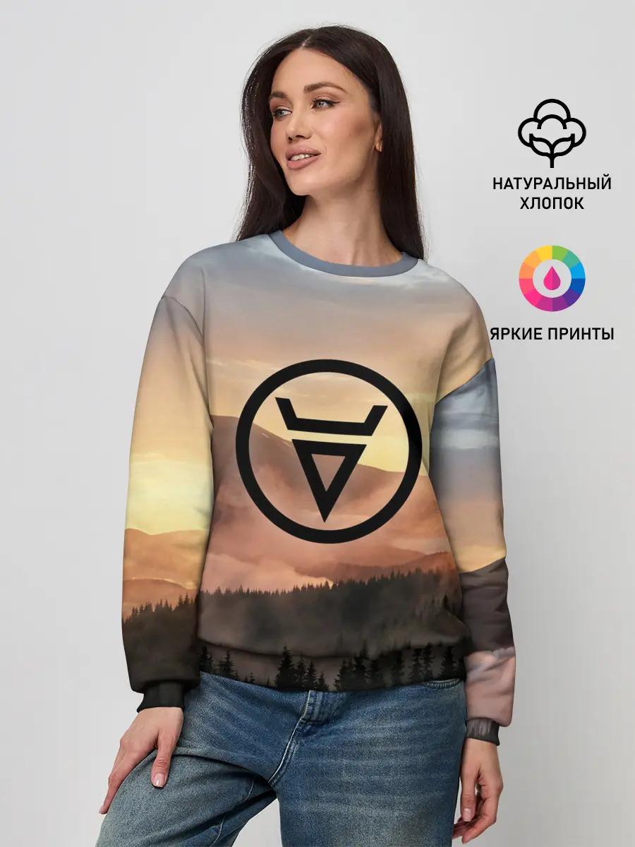 Женский свитшот / ВЕЛЕС | РУНЫ | RUNES