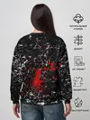 Женский свитшот / Брызги Череп Хипстер Гранж