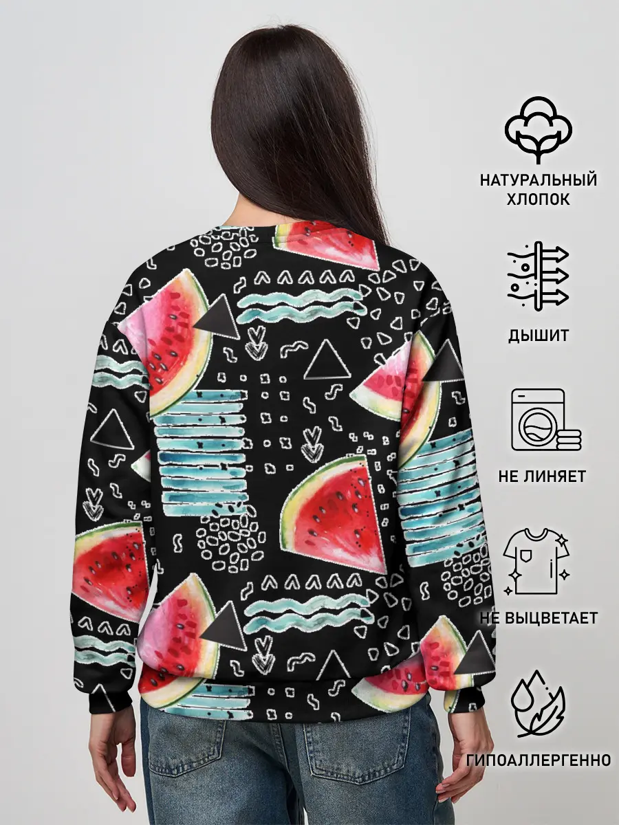 Женский свитшот / сладкий арбуз