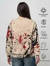 Женский свитшот / Череп Хипстер Брызги Краски