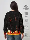 Женский свитшот / Пылающий Череп