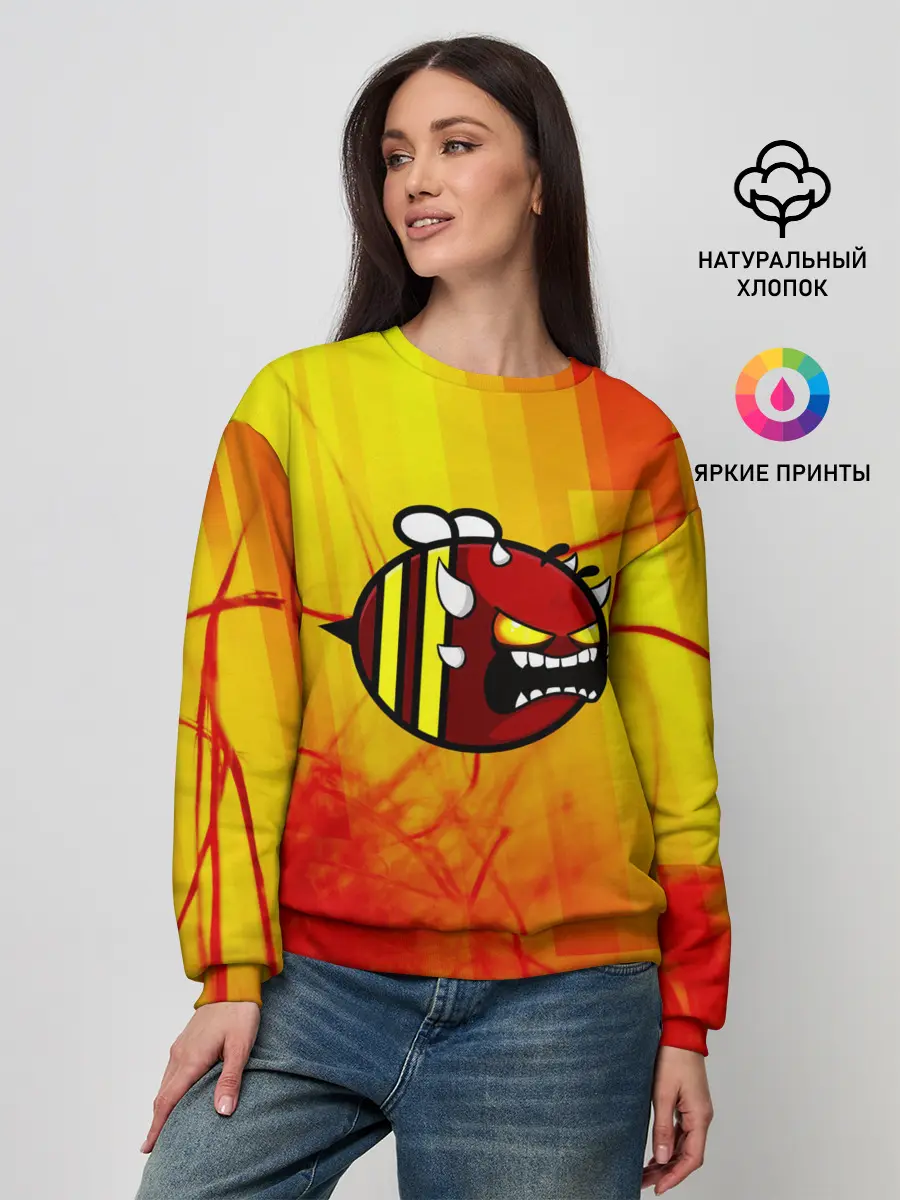 Женский свитшот / Geometry Dash | Red Demon