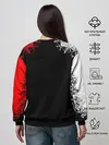 Женский свитшот / Red White Skull - Череп