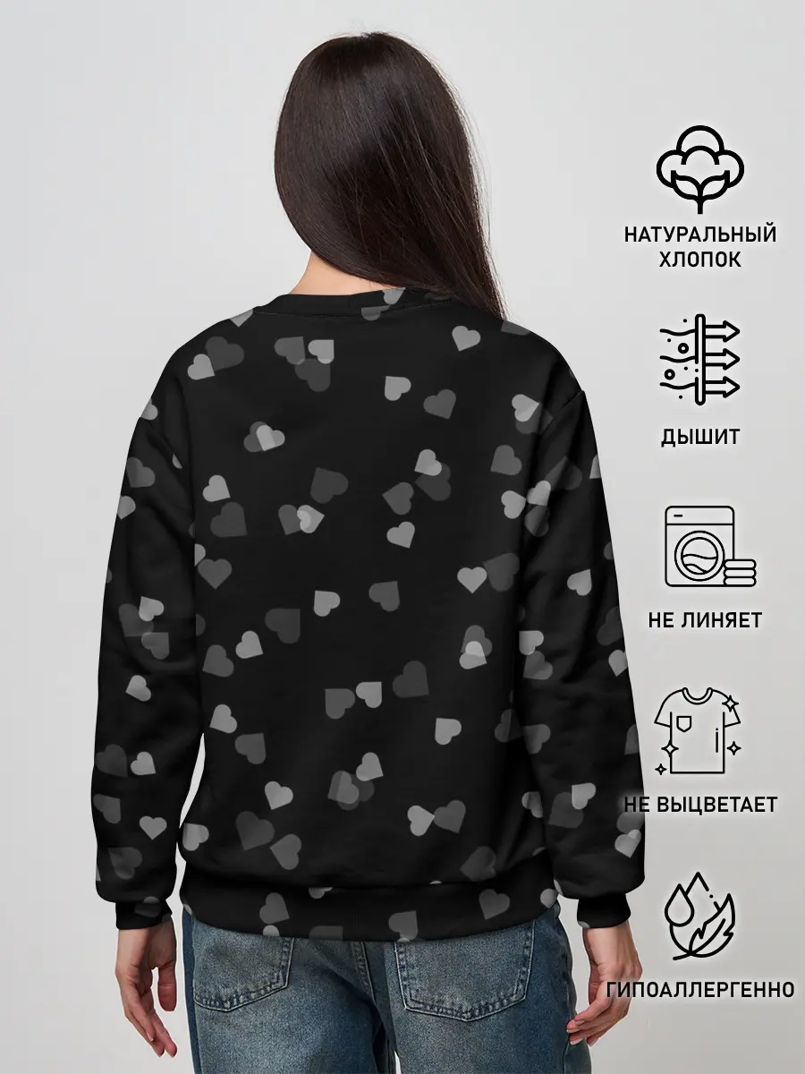 Женский свитшот / СВЕТОФОР ИЗ СЕРДЕЦ