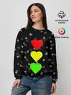 Женский свитшот / СВЕТОФОР ИЗ СЕРДЕЦ