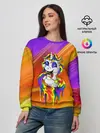 Женский свитшот / Единорог | Unicorn | Rainbow