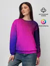 Женский свитшот / Фиолетово-малиновый градиент