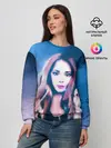 Женский свитшот / Девушка с большими глазами